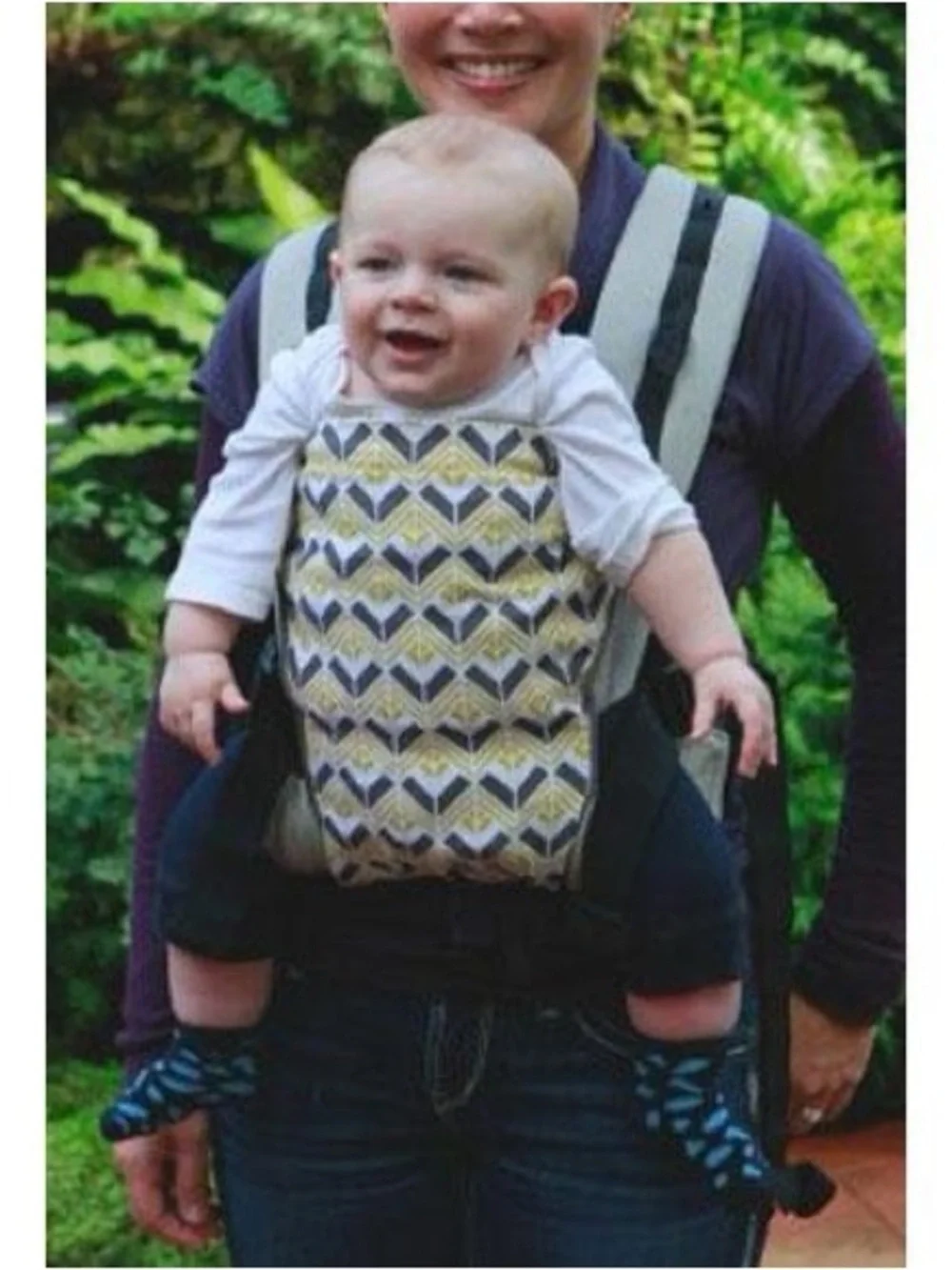 Newborn-To-Toddler Carrier - Yellow & Gray